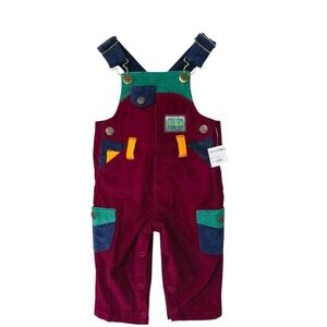 NWT Vintage 1995 Rare Okie-Dokie Infant Corduroy Overalls